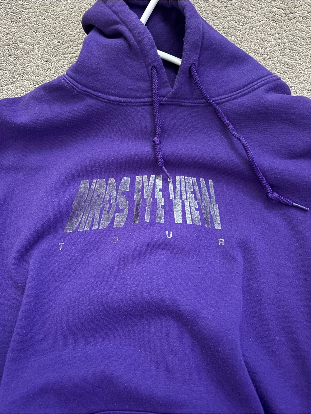 Travis Scott Purple 'Birds Eye View Tour' Graphic Hoodie